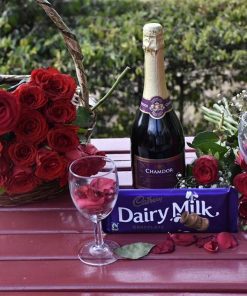 Ivory Package: Roses, Chamdor (non alcoholic wine)