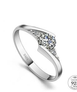 Sterling Silver Engagement Ring