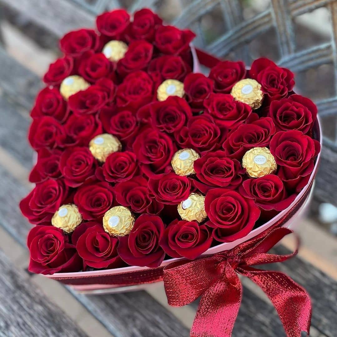 Red Heart Bouquet