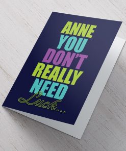 Personalized Card- Good Luck
