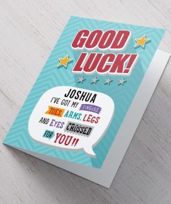 Personalized Card- Good Luck